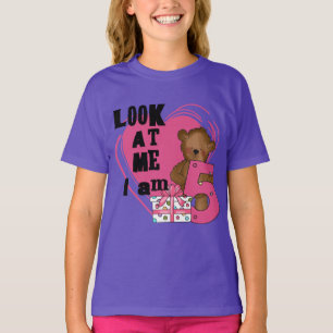 Camiseta Teddy Bear, tenho 5 t-shirts de aniversário e pres
