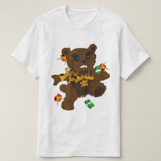 Camiseta Teddy Bear Trappin (Frente do Design)