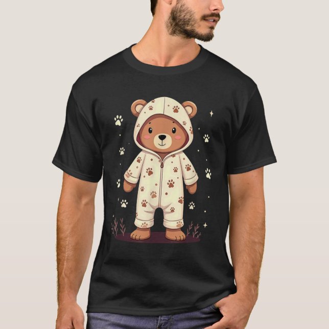 Camiseta Teddy Bear Wearing Pajamas  (Frente)