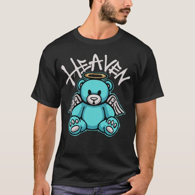 Camiseta Teddy Bear with Angel Wings and Halo Streetwear (Frente)