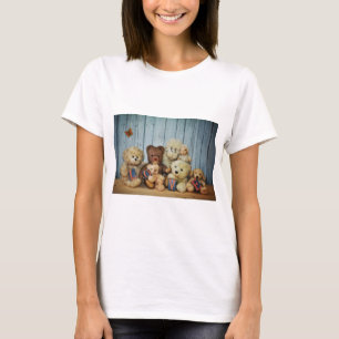 Camiseta Teddy com amigos