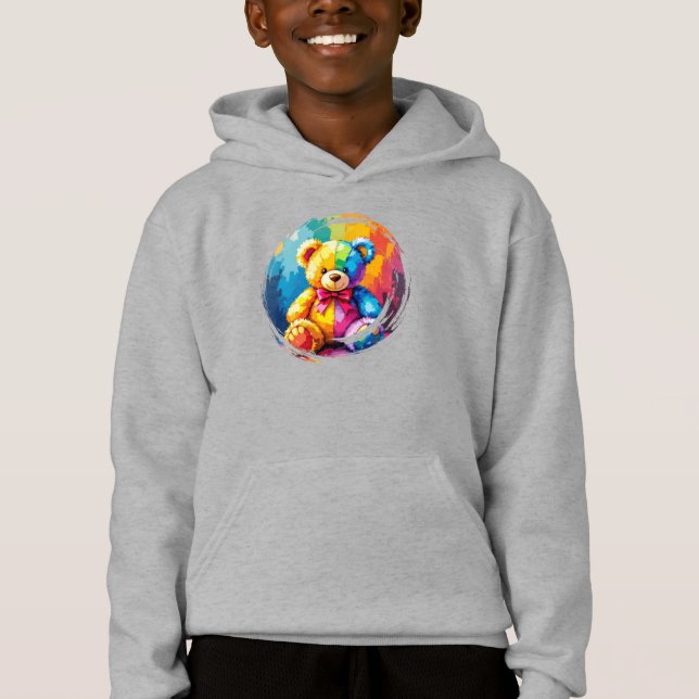 Camiseta Teddy fofa e colorida (Frente)