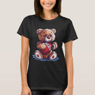 Camiseta Teddy Legal com Roupa de Bola Esportiva para Menin