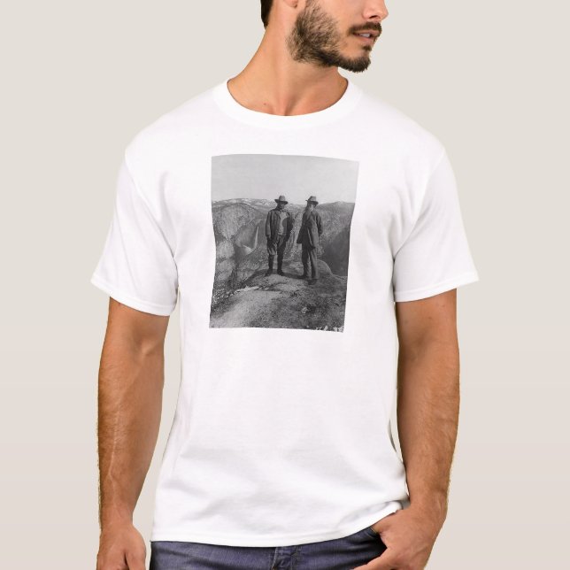 Camiseta Teddy Roosevelt e John Muir em Yosemite (Frente)