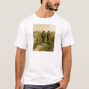 Camiseta Teddy Roosevelt e John Muir no ponto da geleira