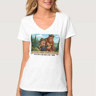 Camiseta Teddy Roosevelt engraçado e caricatura do Pé Grand