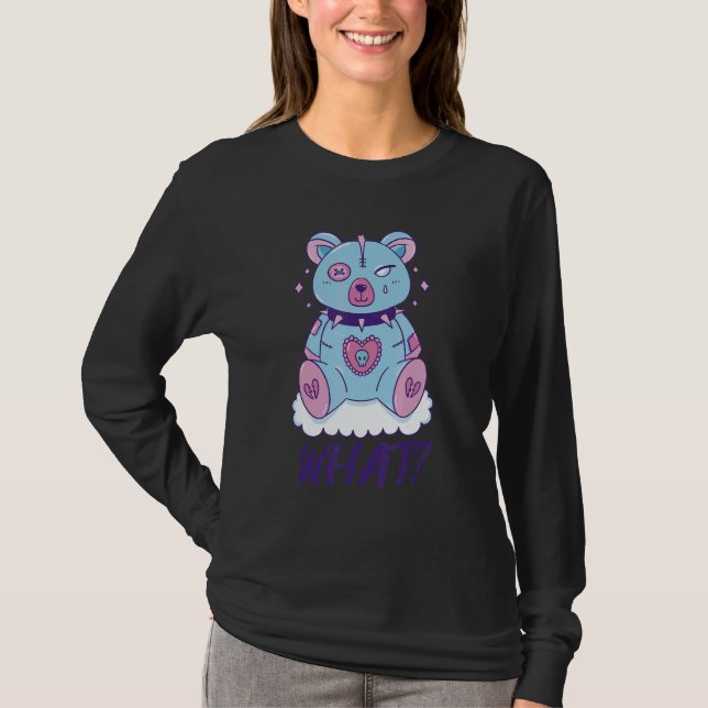 Camiseta Teddy Sinistro Que Horror Urso de Pelúcia Assassin (Frente)