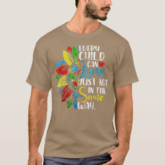 Camiseta Tee Autismo Cada Criança Pode Aprender Não no S