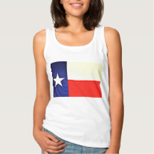 Tee Básico de Bandeira do Texas feminino