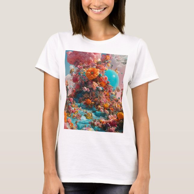 Camiseta Tee Branco Clássico: Estilo de Eterno para Cada Oc (Frente)