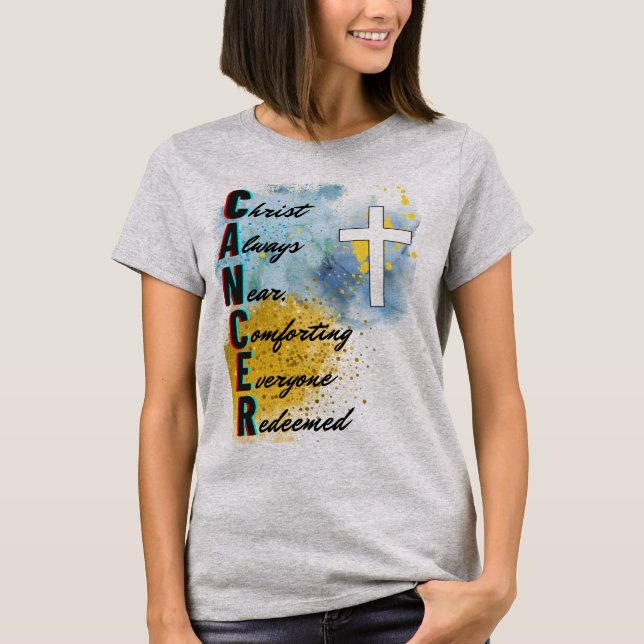 Camiseta Tee cancer Christian (Frente)