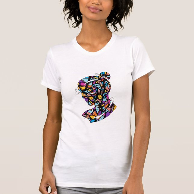 Camiseta Tee da Abstrato moderna (Frente)