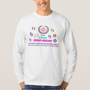 Camiseta Tee da avó Excelente comemorativa de 2025.
