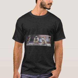 Camiseta Tee da Harmonia da Família Sparrow