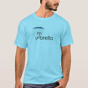 Camiseta Tee da imagem e do texto do guarda-chuva - Víblias