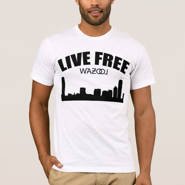 Camiseta Tee da Linha Céu de Boston (Frente)