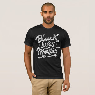 Camiseta Tee da Mensagem BLM Retroativa - Declaração Negrit
