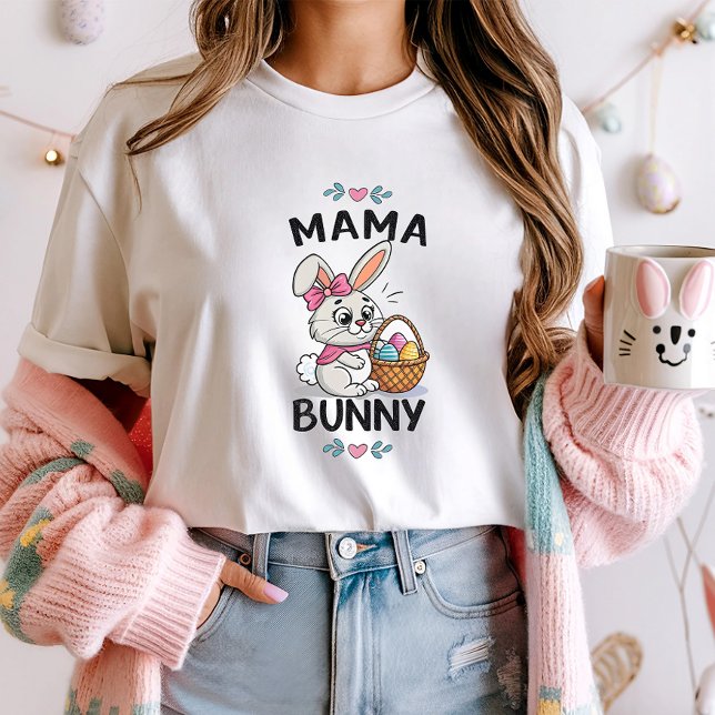 Camiseta Tee da Páscoa Mama Bunny; Páscoa de Correspondênci (Criador carregado)