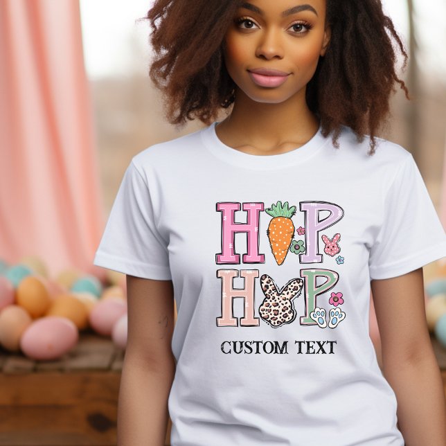 Camiseta Tee da Páscoa Personalizada "Hip Hop" (Amiga a Gra (Criador carregado)