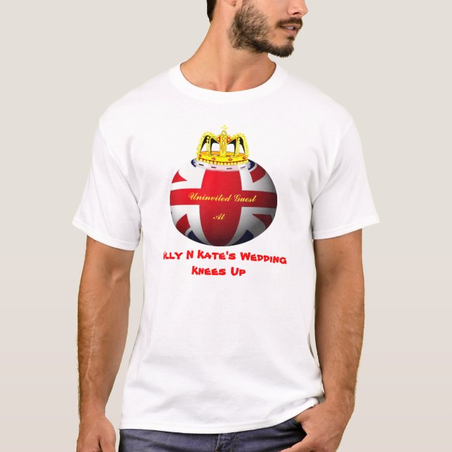 Camiseta Tee da Piada Real de Casamento (Frente)