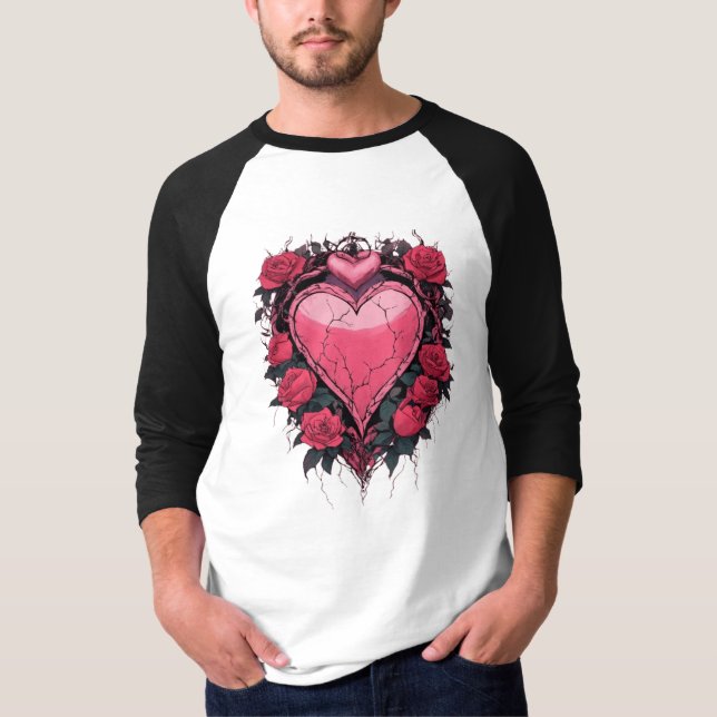 Camiseta Tee da Tatuagem Coração Amarrada (Frente)