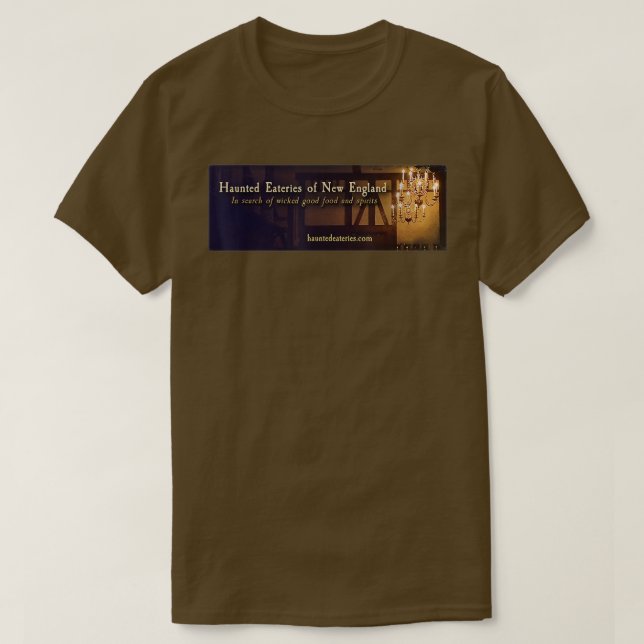 Camiseta Tee das Eaterias Assombradas (Frente do Design)