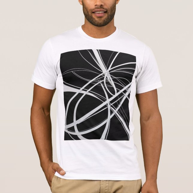 Camiseta Tee de Abstrato de Captura de Olhos, (Frente)