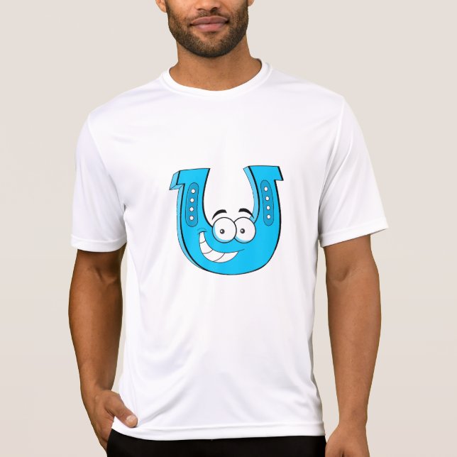 Camiseta Tee de arremesso de cavalo básico (Frente)