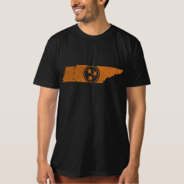 Camiseta Tee de Bandeira do Tennessee, em desgosto masculin