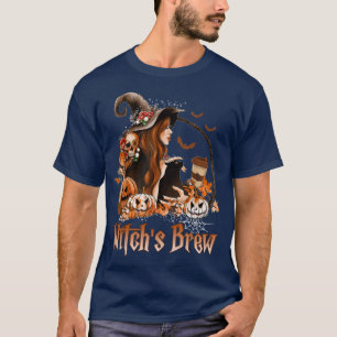 Camiseta Tee de Café de Bruxa de Maçã-de-bruxas