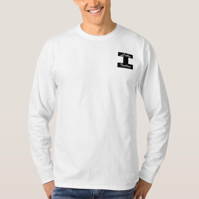 Camiseta Tee de capa longa com logotipo masculino (Frente)