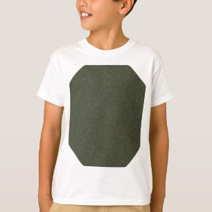 Camiseta Tee de Crianças Verdes Geométricas Moss