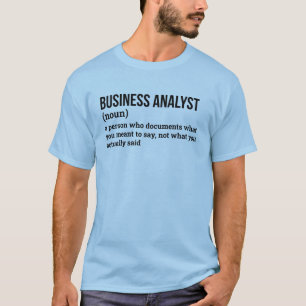 Camiseta Tee de Definição de Analista Estratégico