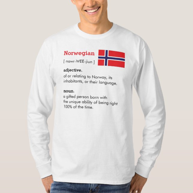 Camiseta Tee de Definição Norweigen (Frente)