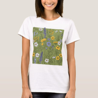 Camiseta Tee de Harmonia de Flores Selvagens
