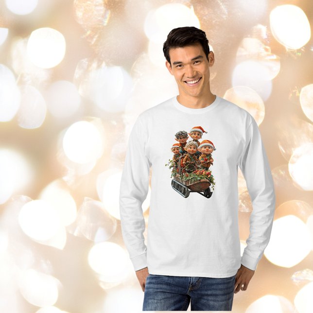 Camiseta Tee de Homens da Brincadeira de Natal (Criador carregado)