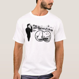Camiseta Tee de Ilustração Retroativa de Observação Bin