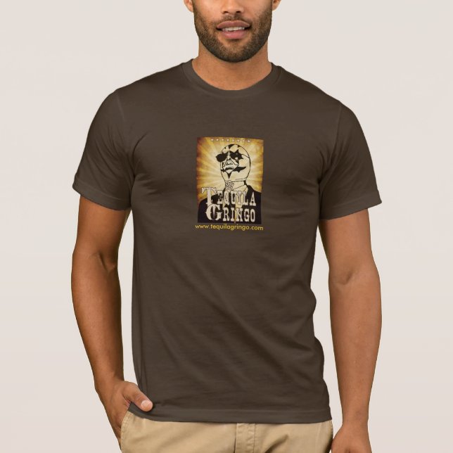 Camiseta Tee de malha masculina - TequilaGringo.com (Frente)