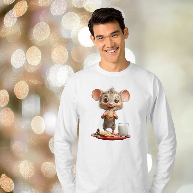 Camiseta Tee de Mouse Christmas Men (Criador carregado)