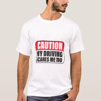 Camiseta Tee de precaução para motoristas malucos - Hones H