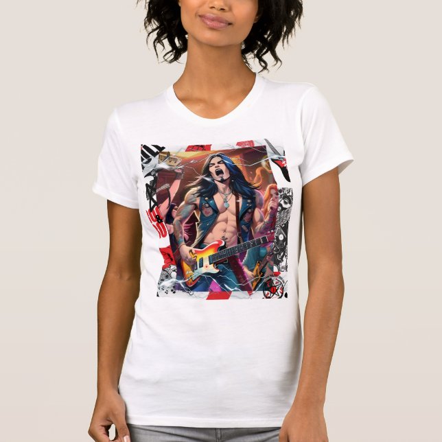 Camiseta Tee Design de Animação Original da Mulher do TLES (Frente)