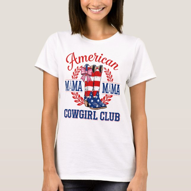 Camiseta Tee do Clube da Mama Americana (Frente)