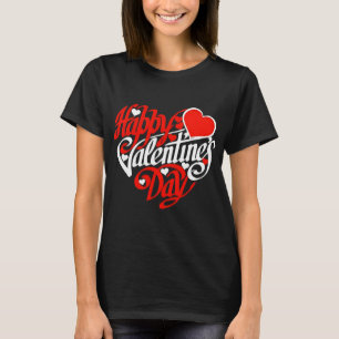 Camiseta Tee do Coração do Amor feliz dia de os namorados