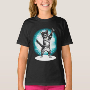 Camiseta Tee do Dançarino do Cat Rock legal Presente de M