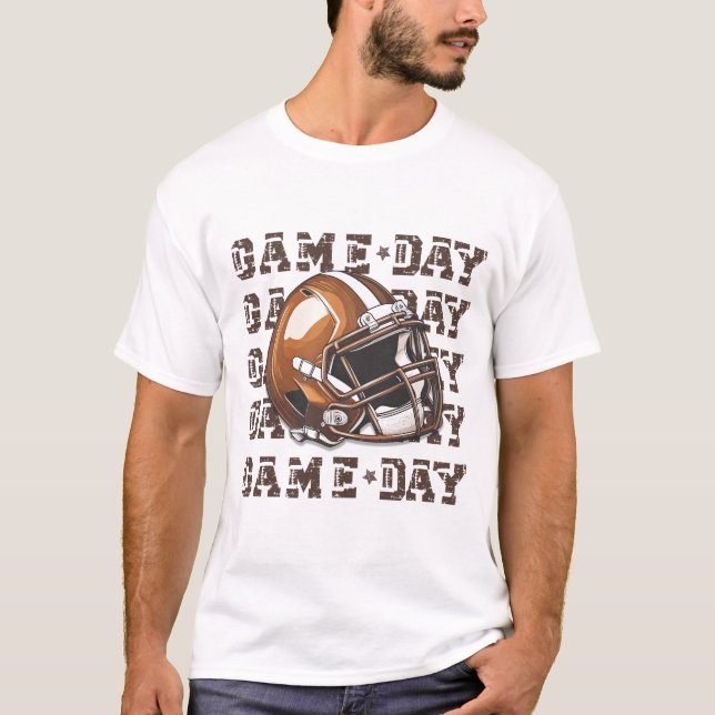Camiseta Tee do Dia de Futebol Masculino (Frente)