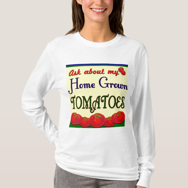 Camiseta Tee do Jardineiro do Tomato Homegrown (Frente)