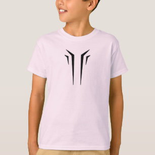 Camiseta Tee do logotipo abstrato - Vibes modernas e mister