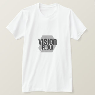 Camiseta Tee do logotipo mínimo do fluxo de visão