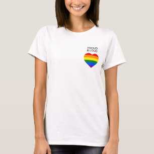 Camiseta Tee do Orgulho Clássico do Arco-Íris