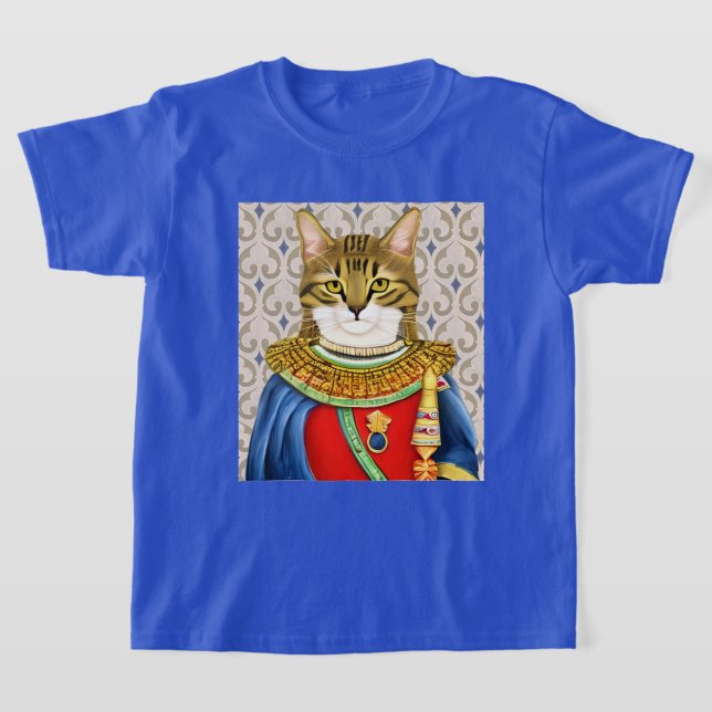 Camiseta Tee do Príncipe do Gato Medieval (Postura )